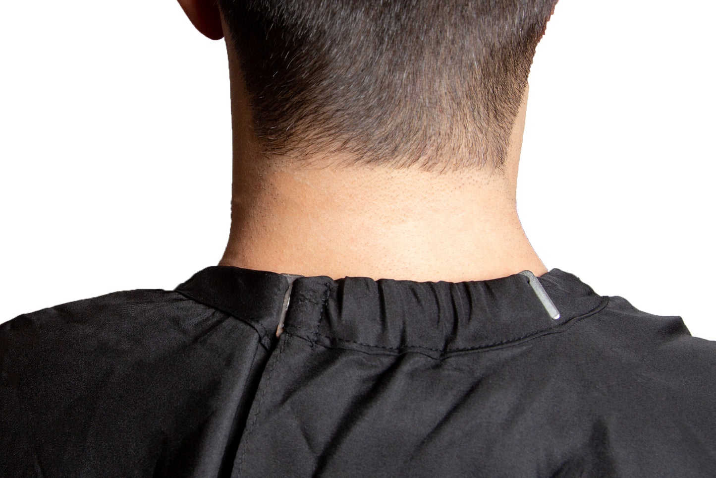 Friseurumhang mit Handschlitze ohne Halsgummi